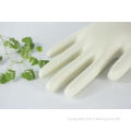 Skin colour synthetic vinyl food gloves powder free beaded